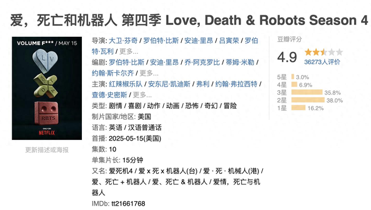 爱死机第四季评分_爱死机第四季_爱死机第四季剧情分析