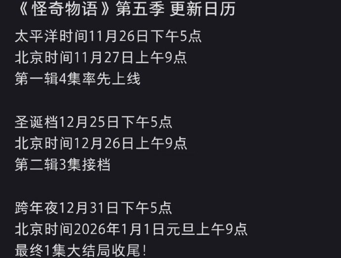 怪奇物语最终季上篇预告_怪奇物语3_怪奇物语结局BE预警